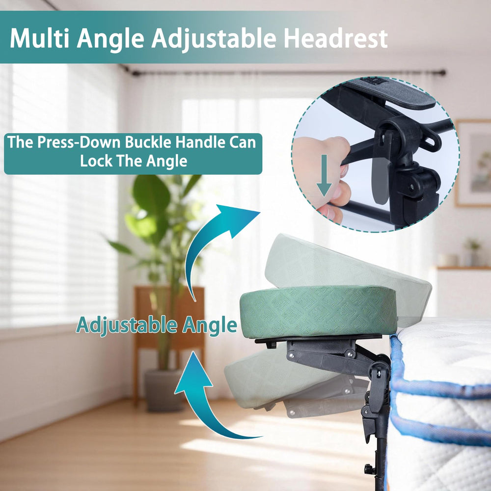 Veuverig portable bed massage headrest is lightweight for trips.