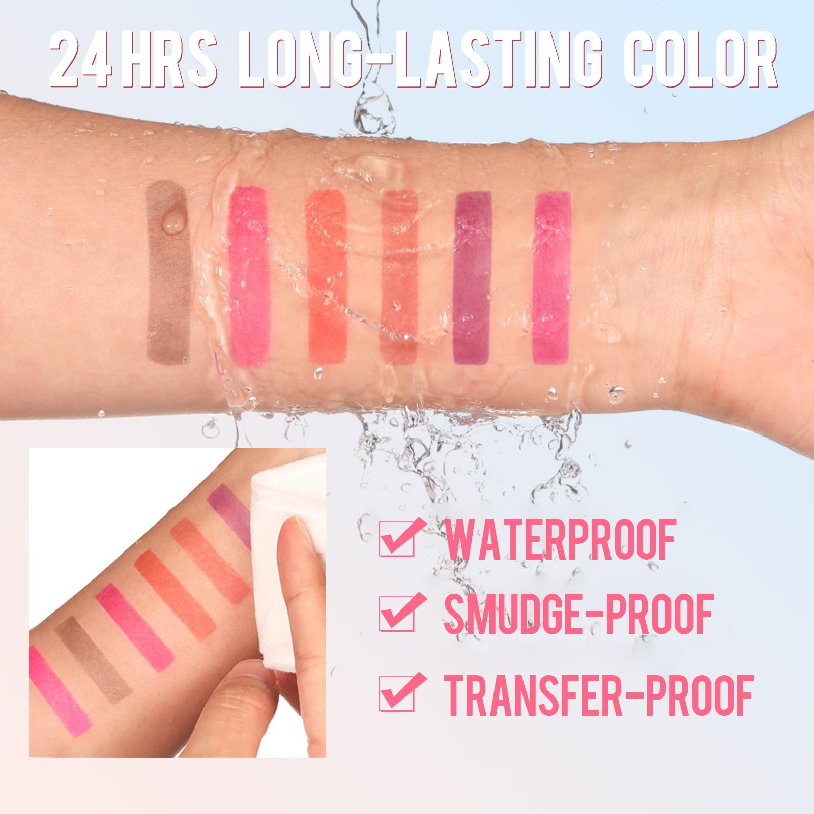 Vevivia Beauty Lip Stain is waterproof and smudge-proof for busy days.