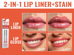 Vevivia Lip Stain Peel Off Nude shade ready for precise lip lining.