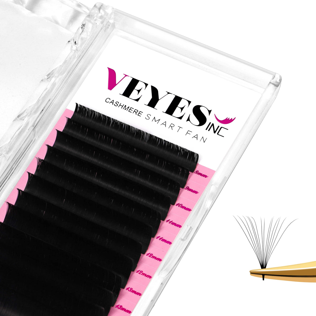 VEYES INC cashmere easy fan lash tray for quick mega-volume fans.