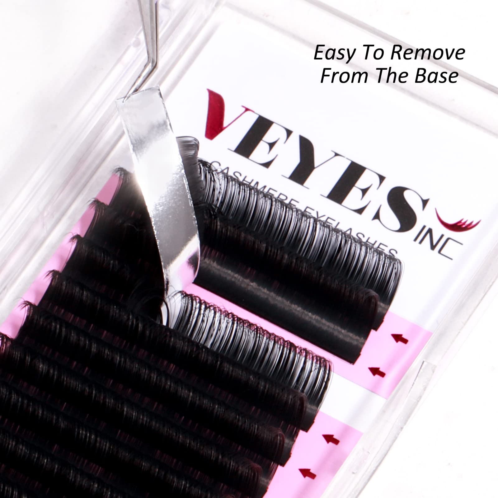 VEYES INC lashes with updated curvature stay curled longer for consistent volume.