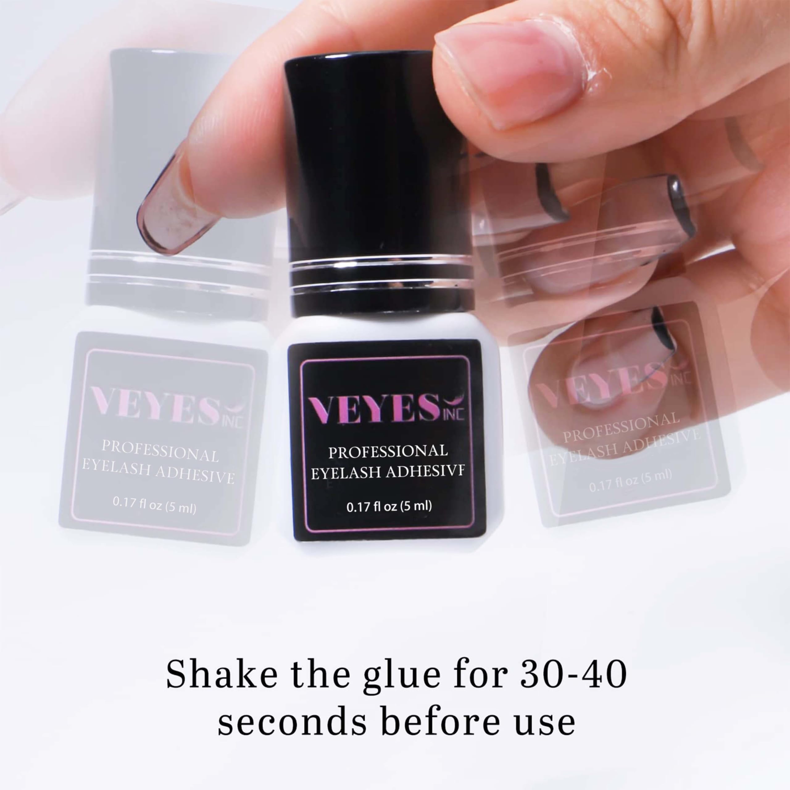 VEYES INC 5ml bottle highlights compact size for busy salon sessions.
