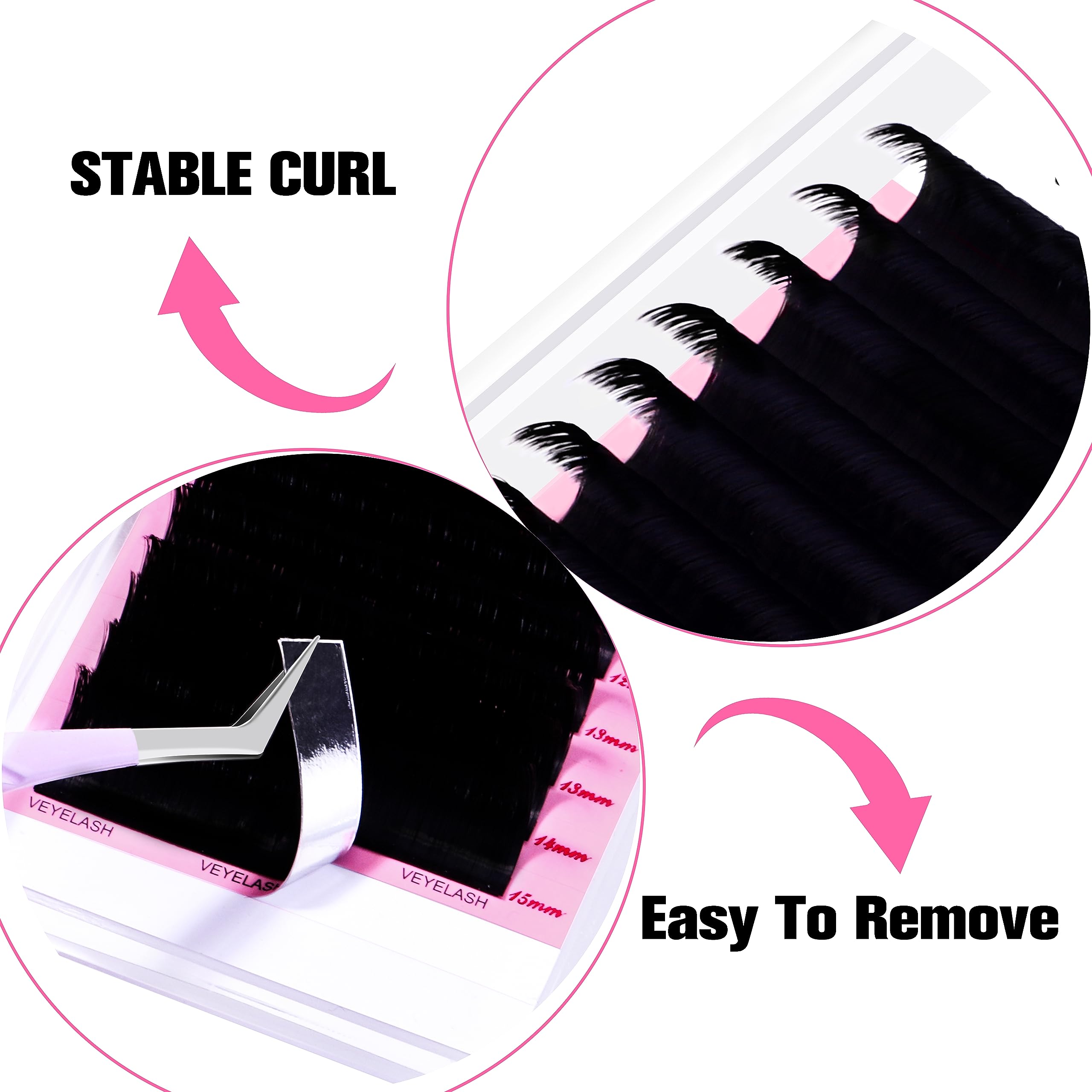 VEYES INC handmade-curvature lashes maintain lasting shape.