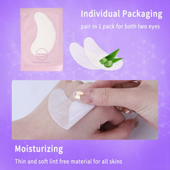 VEYES INC lint-free gel pads keep eyelid area clean during treatments