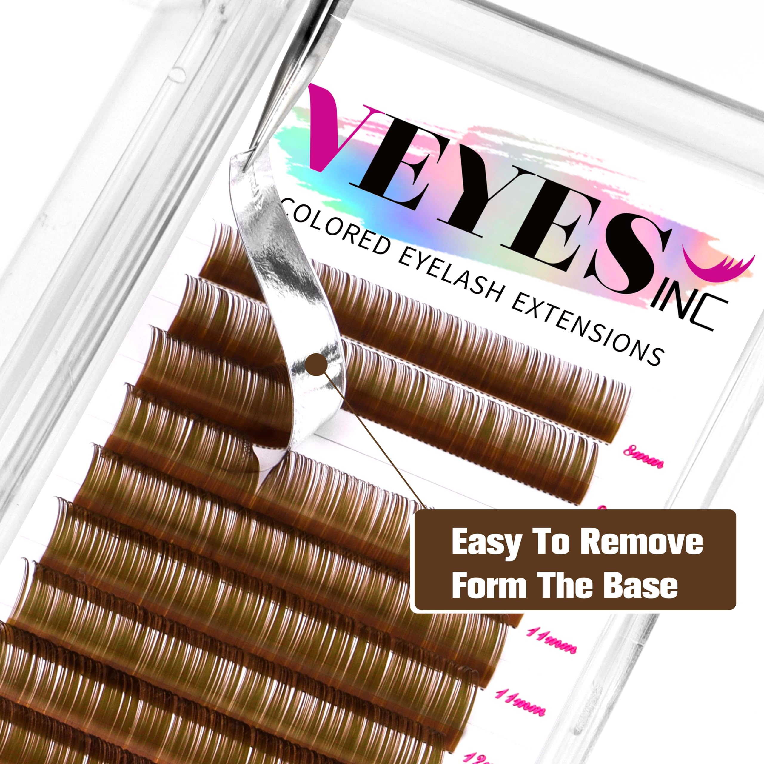 VEYES INC premium silk lashes close-up show soft fibers for comfort