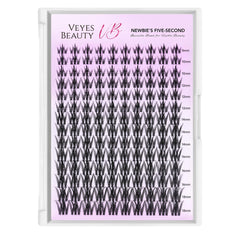 VEYESBEAUTY Camellia lashes 8-18mm mixed lengths for versatile styling.