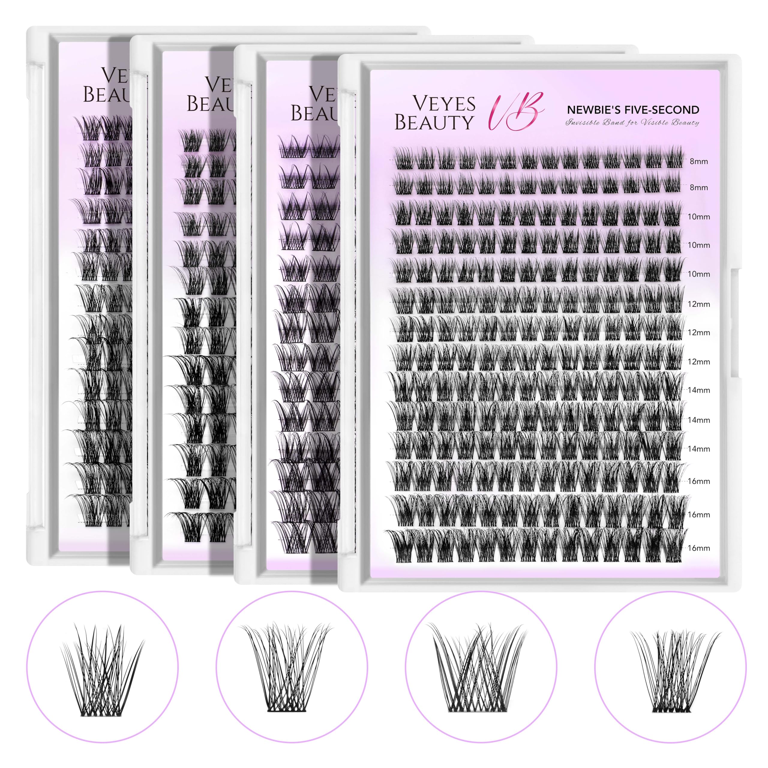 VEYESBEAUTY Cap storage keeps adhesive fresh between uses
