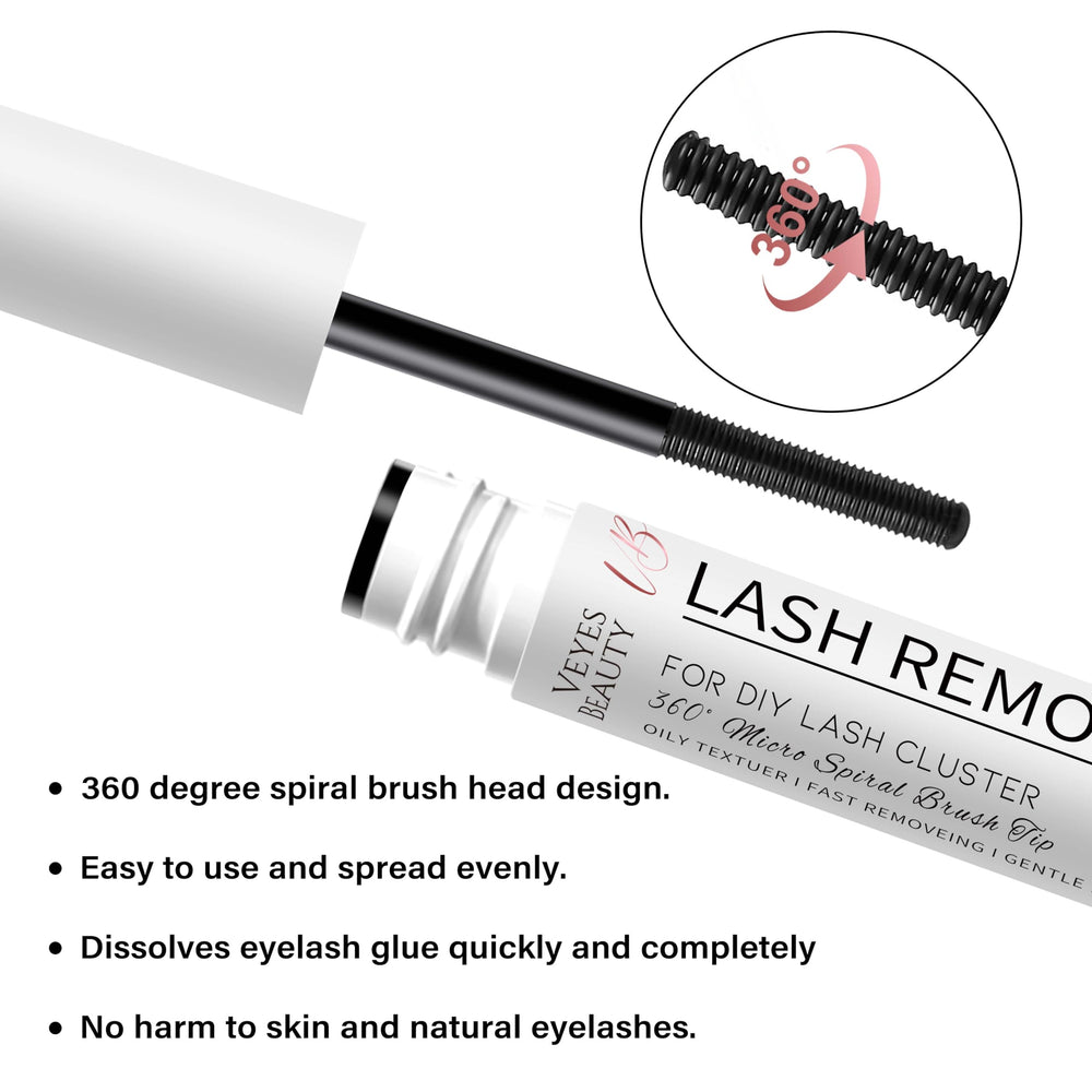 VEYESBEAUTY eyelash remover brush design for precise application