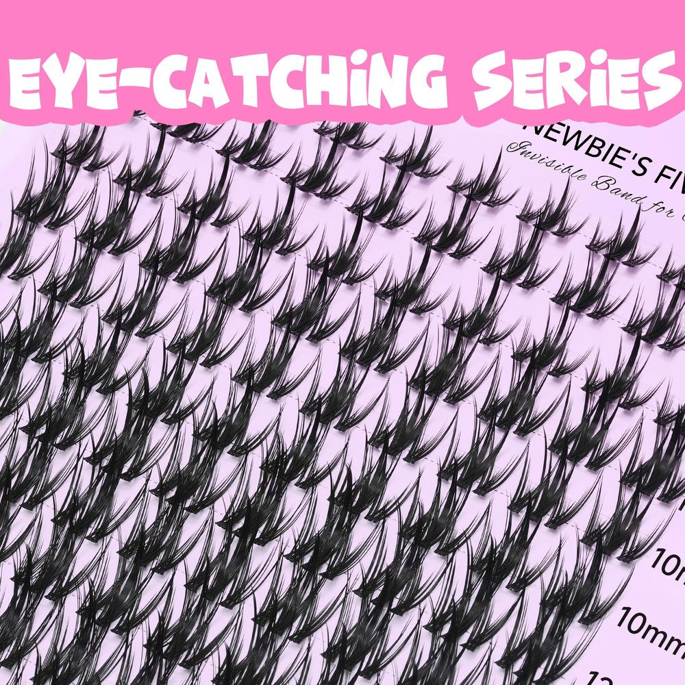 VEYESBEAUTY five-second lashes wider band designed for quick newbie applications.