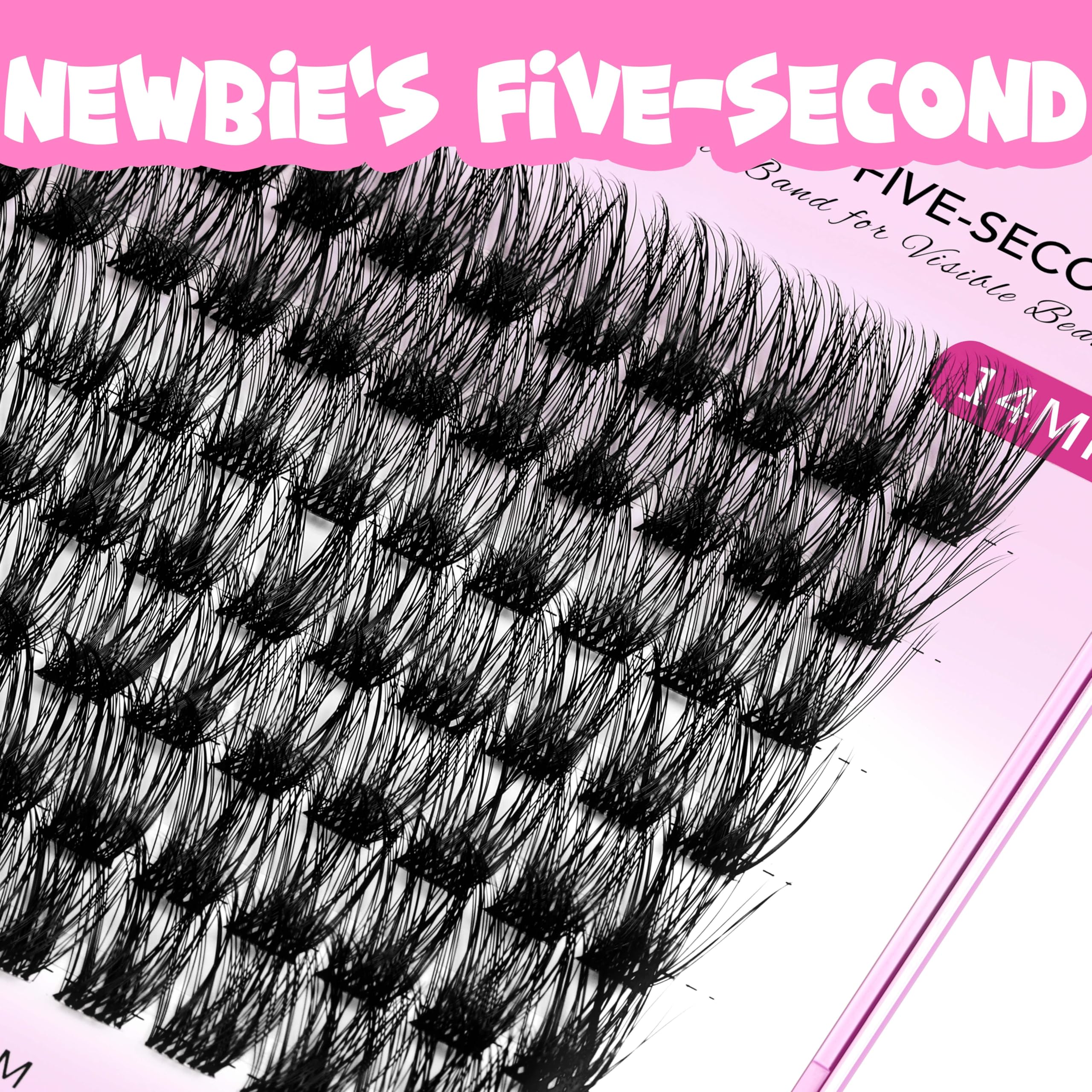 Close-up of applying lash clusters with DIY tools for precise placement
