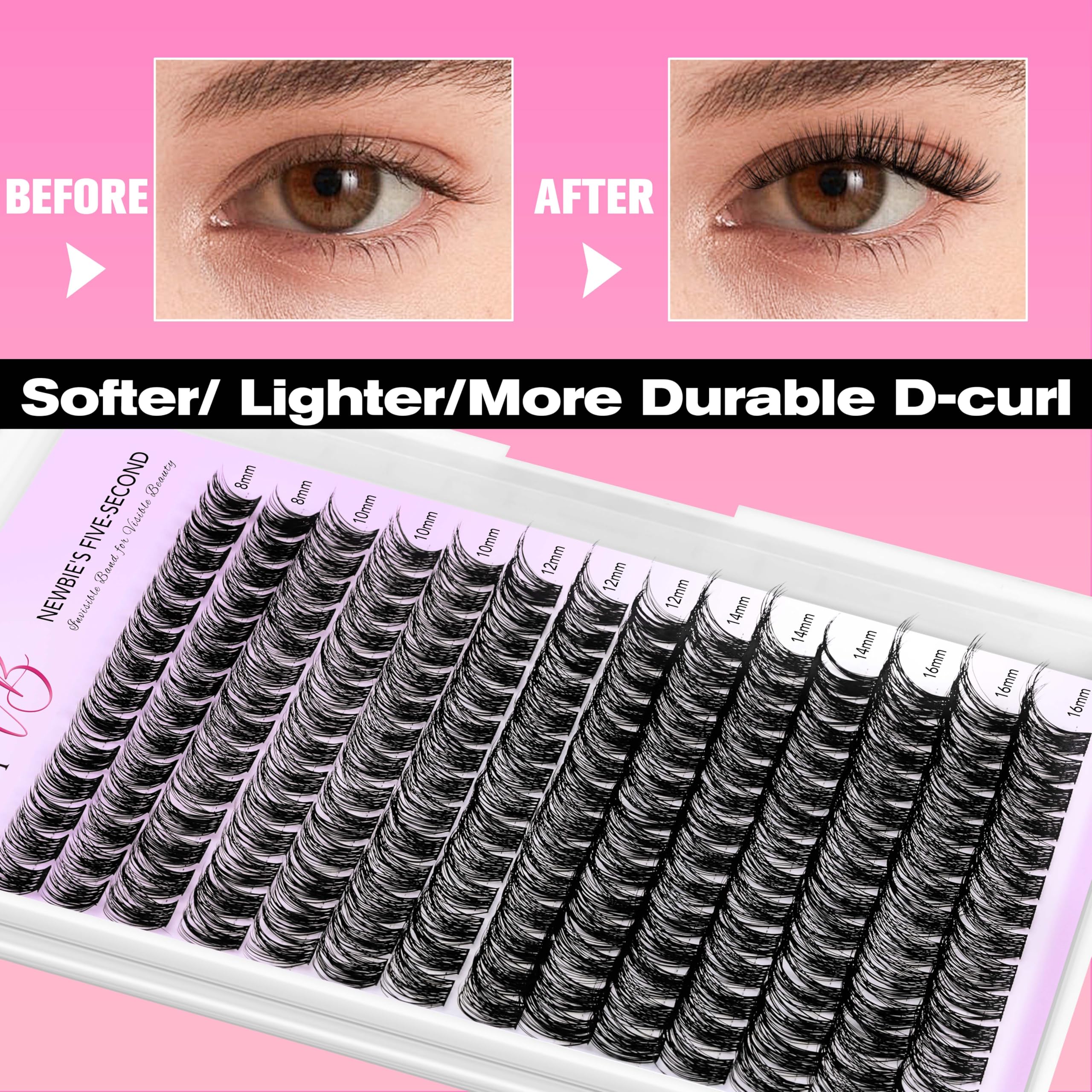 VEYESBEAUTY lash bond application for secure attachment.
