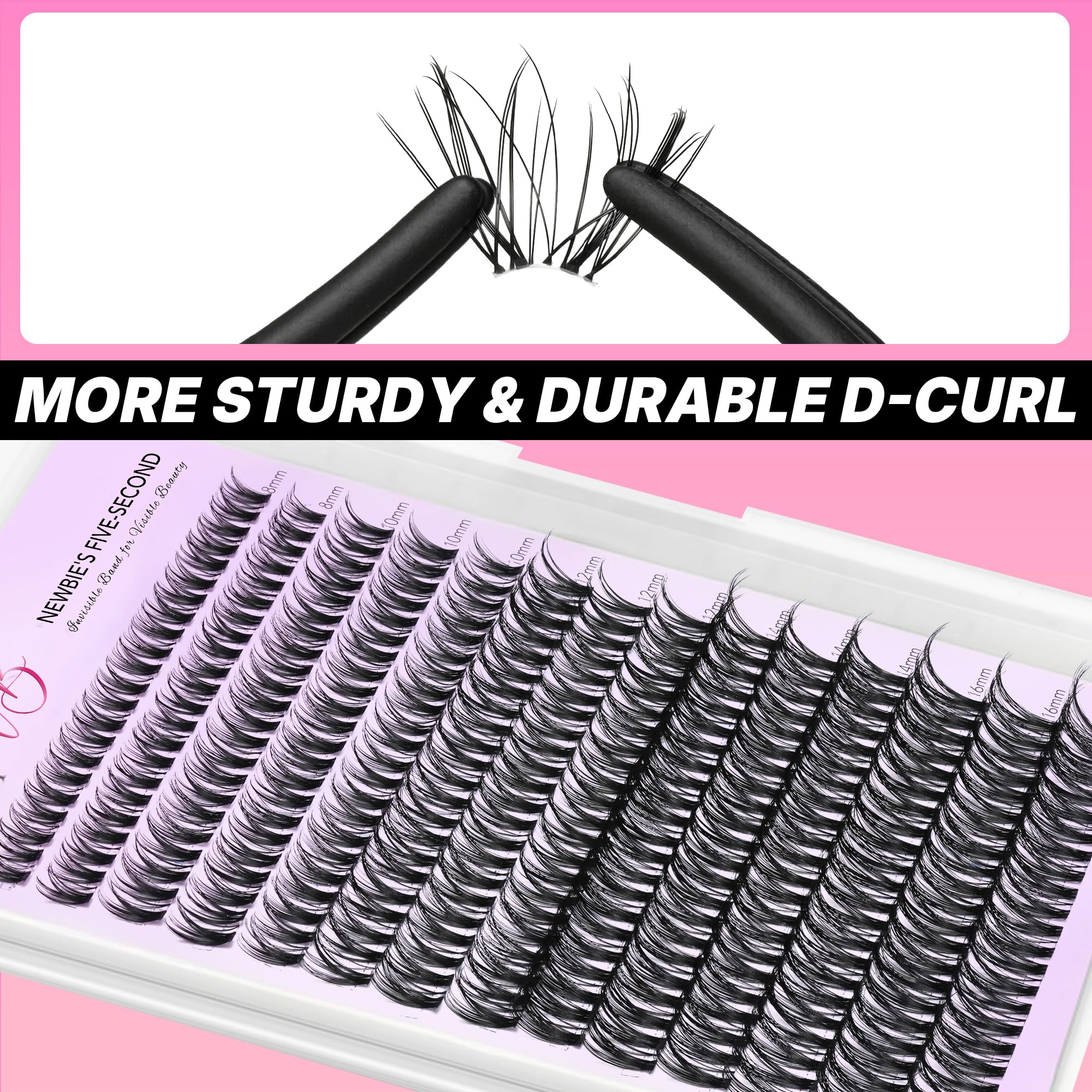 VEYESBEAUTY Lash bond and sealer included help lock looks in place.