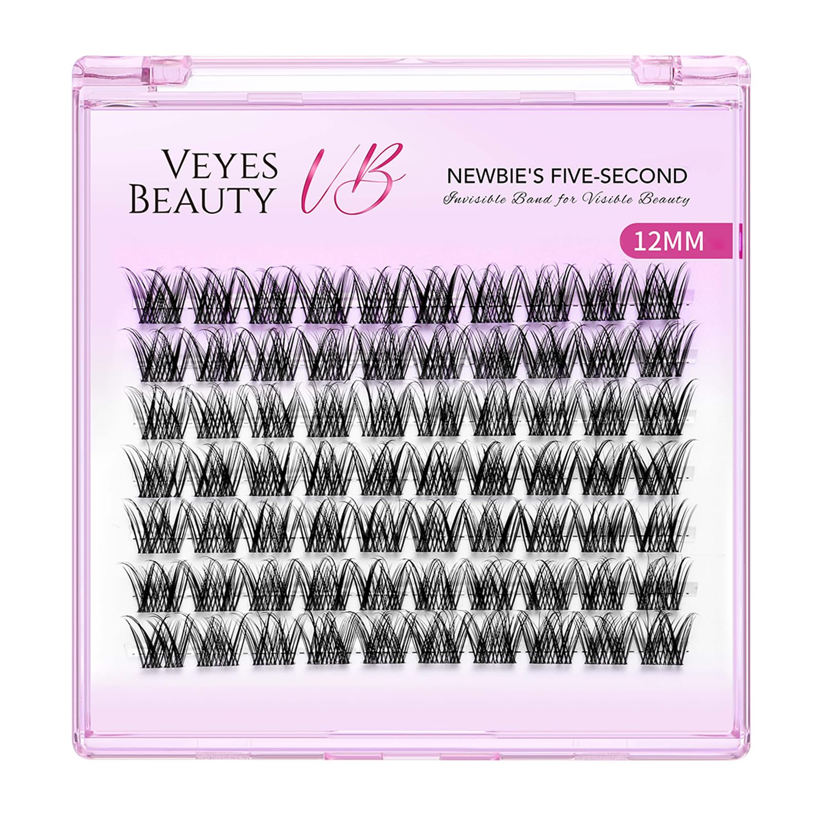 VEYESBEAUTY Lash Clusters application demonstrating quick placement with a tool for newbie-friendly results.