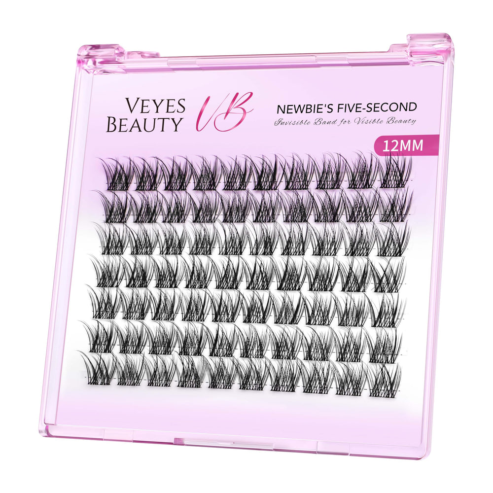 VEYESBEAUTY Lash Clusters band close-up showing thin, soft bands for easy DIY lashes.