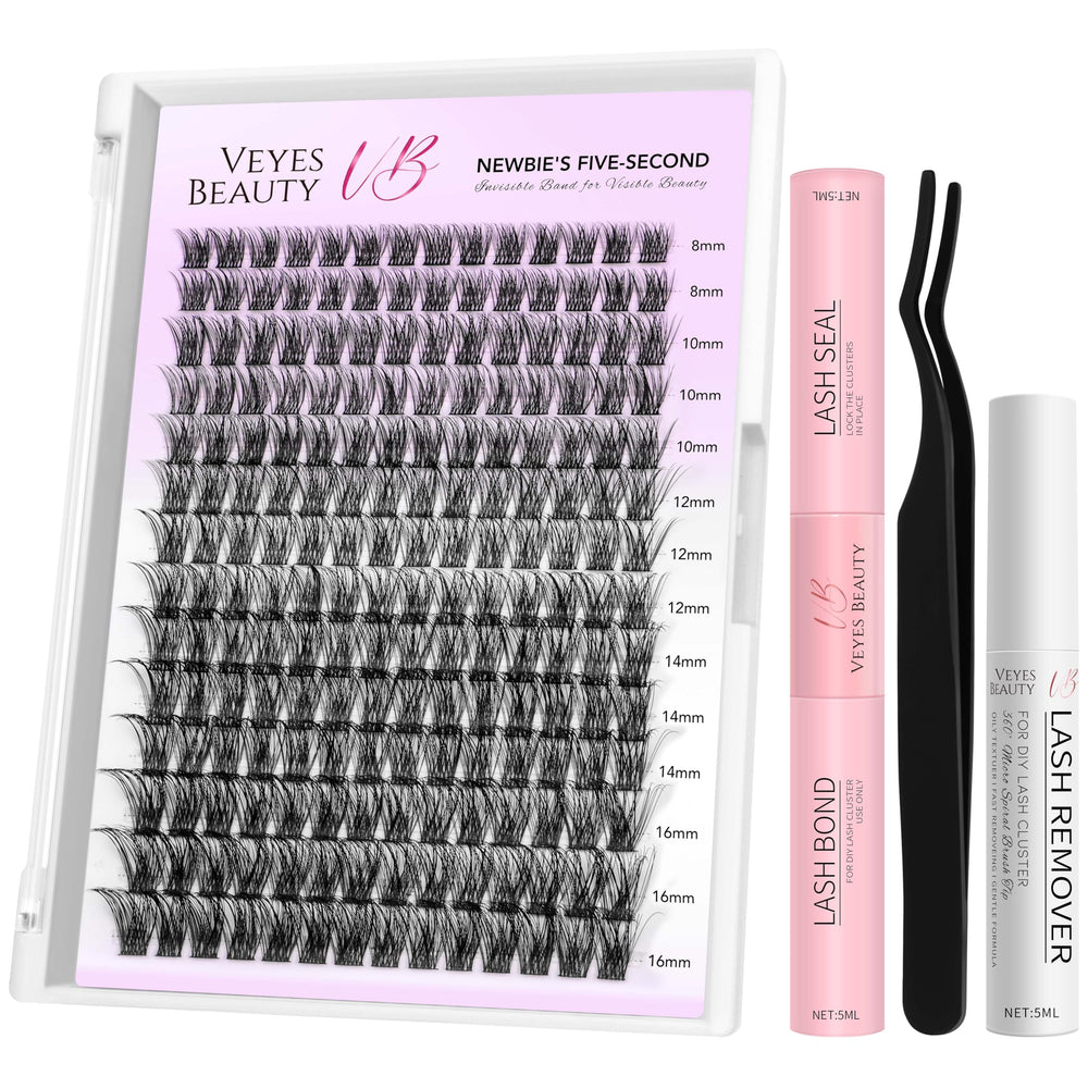 VEYESBEAUTY lash clusters kit boldeye tray for quick, customizable DIY lash looks.