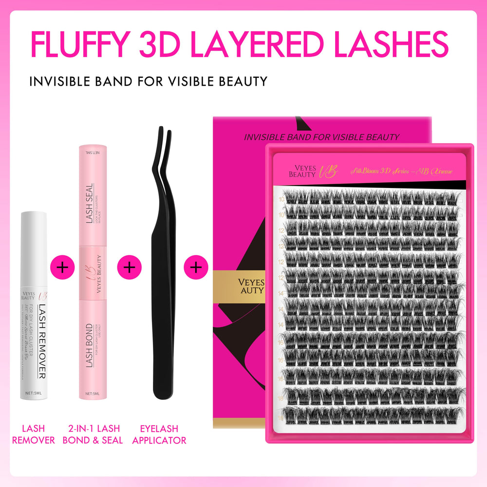 Close-up of ultra-thin band on VEYESBEAUTY clusters for comfortable wear.