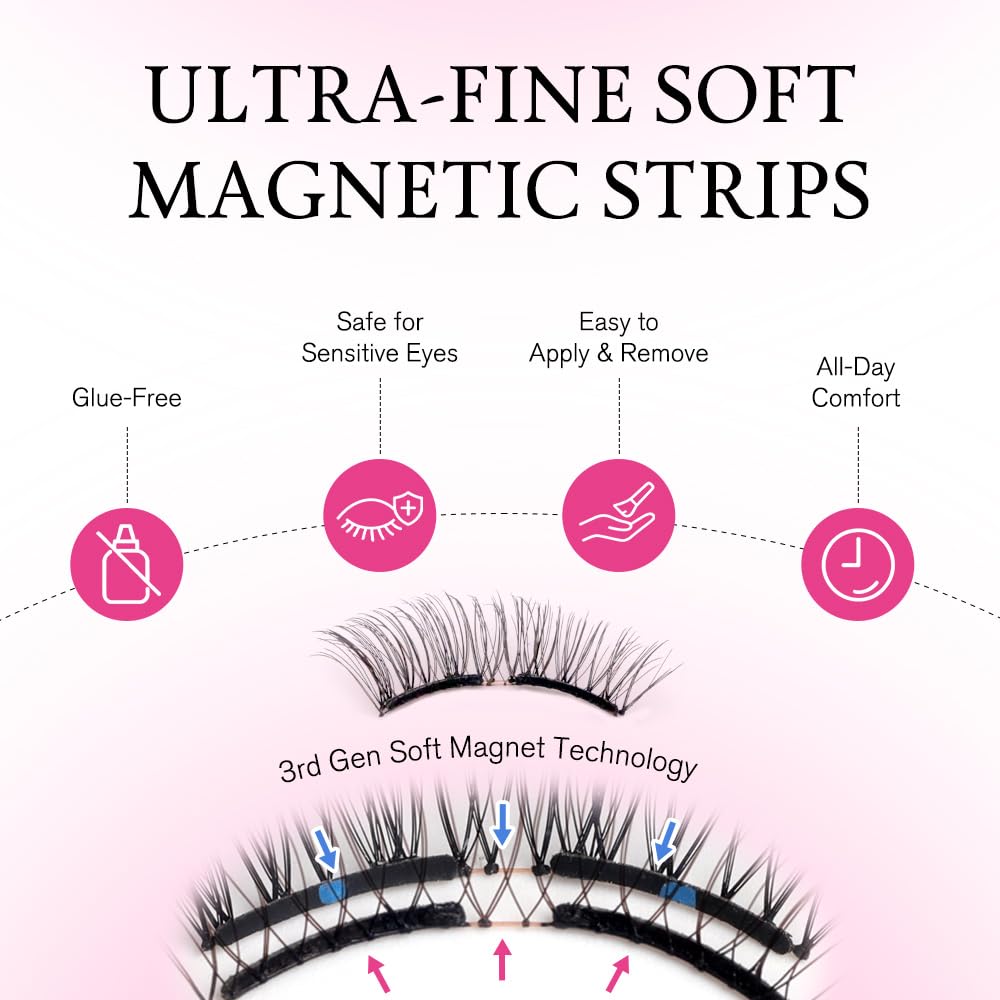 VEYESBEAUTY Magnetic applicator tool aids quick, mess-free lash application