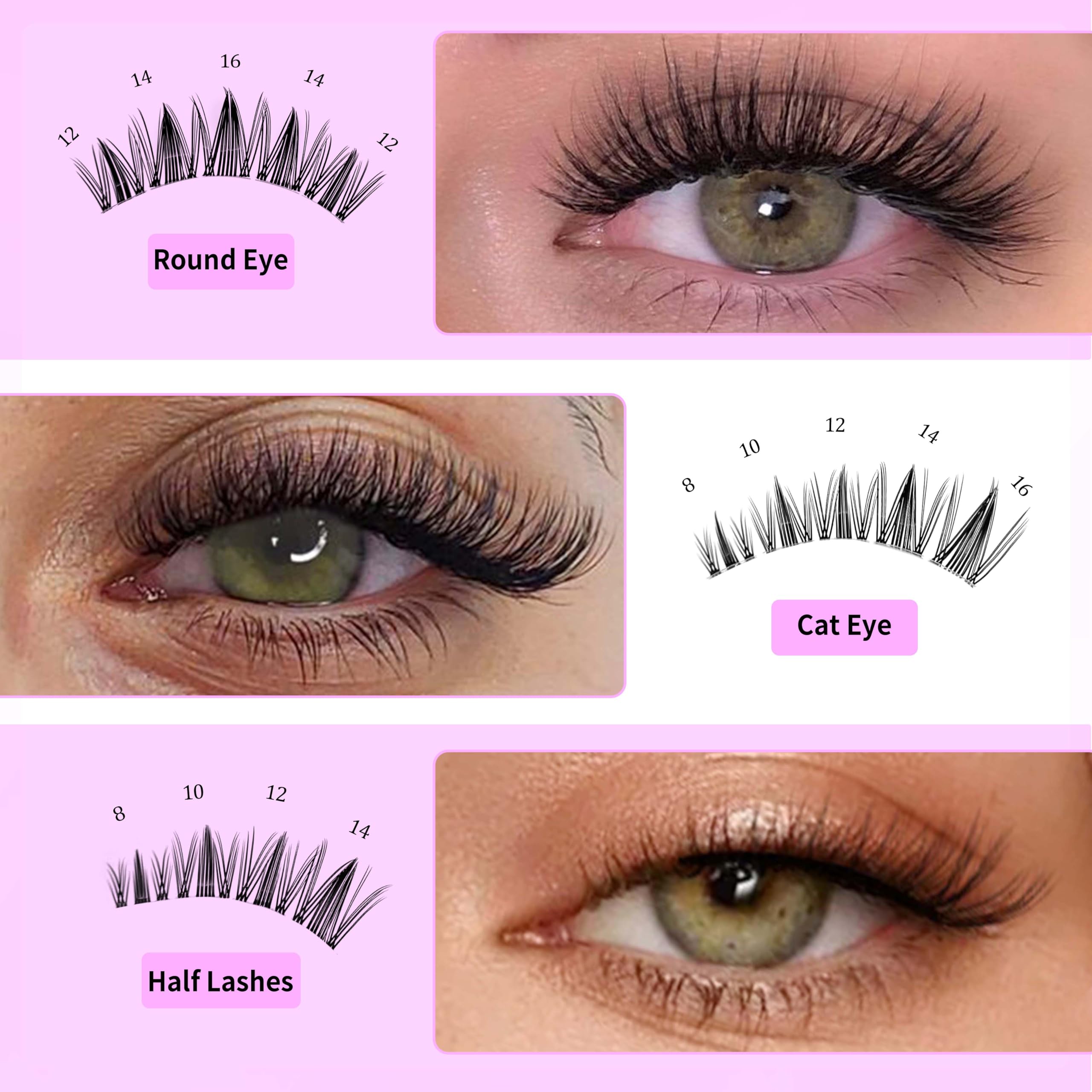 VEYESBEAUTY packaging with compact lash tray and clear labeling.