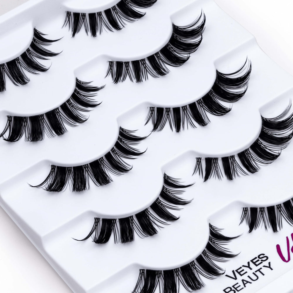 VEYESBEAUTY lightweight lashes offering comfortable wear