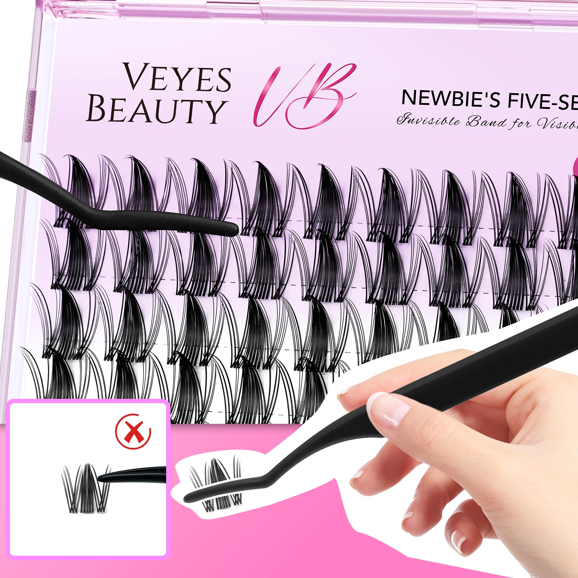 VEYESBEAUTY manga-lashes look adds bold style for flair.
