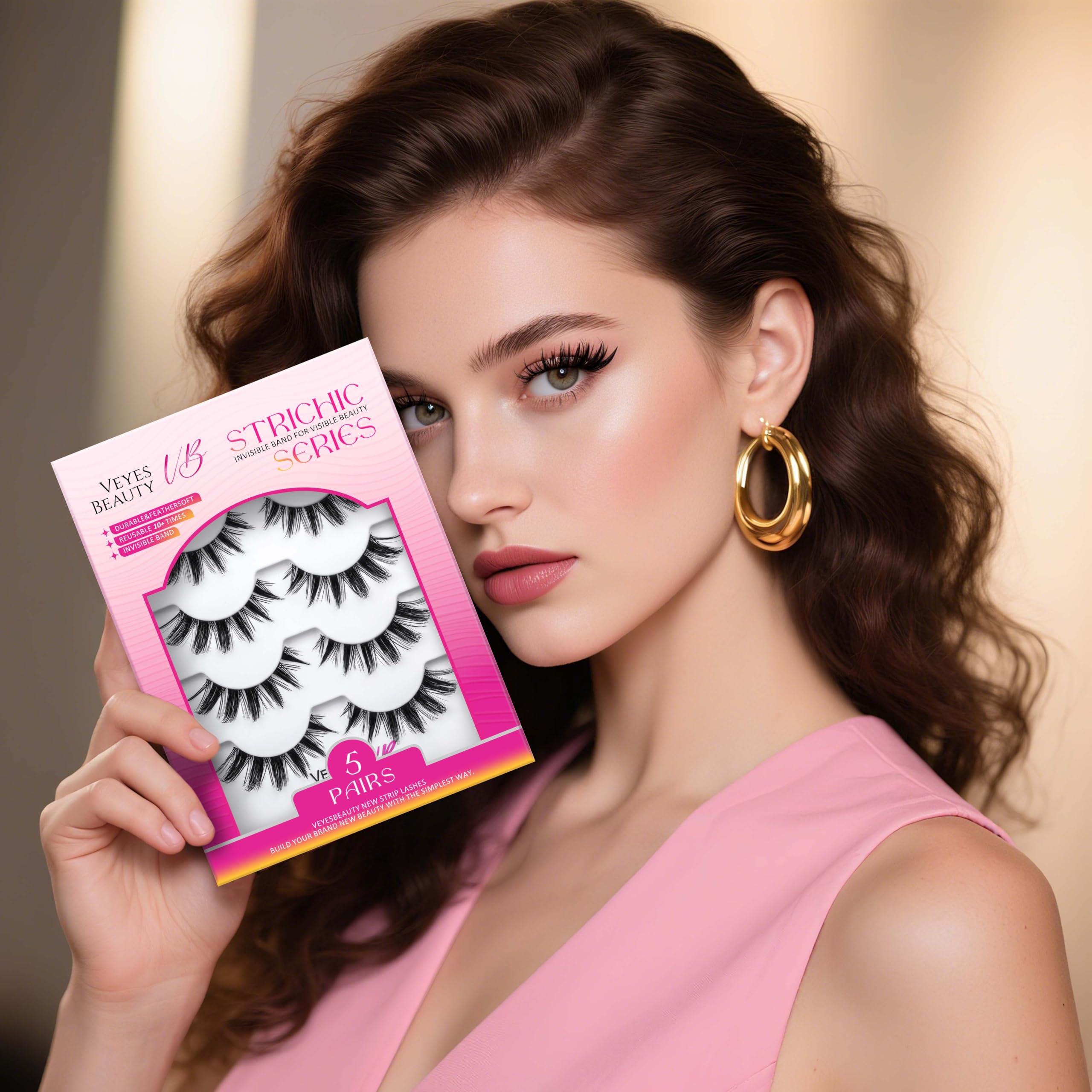 VEYESBEAUTY lashes for quick, two-minute application