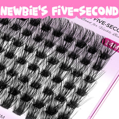 VEYESBEAUTY Newbie Five-Second Series Wispy Lashes for quick DIY results.