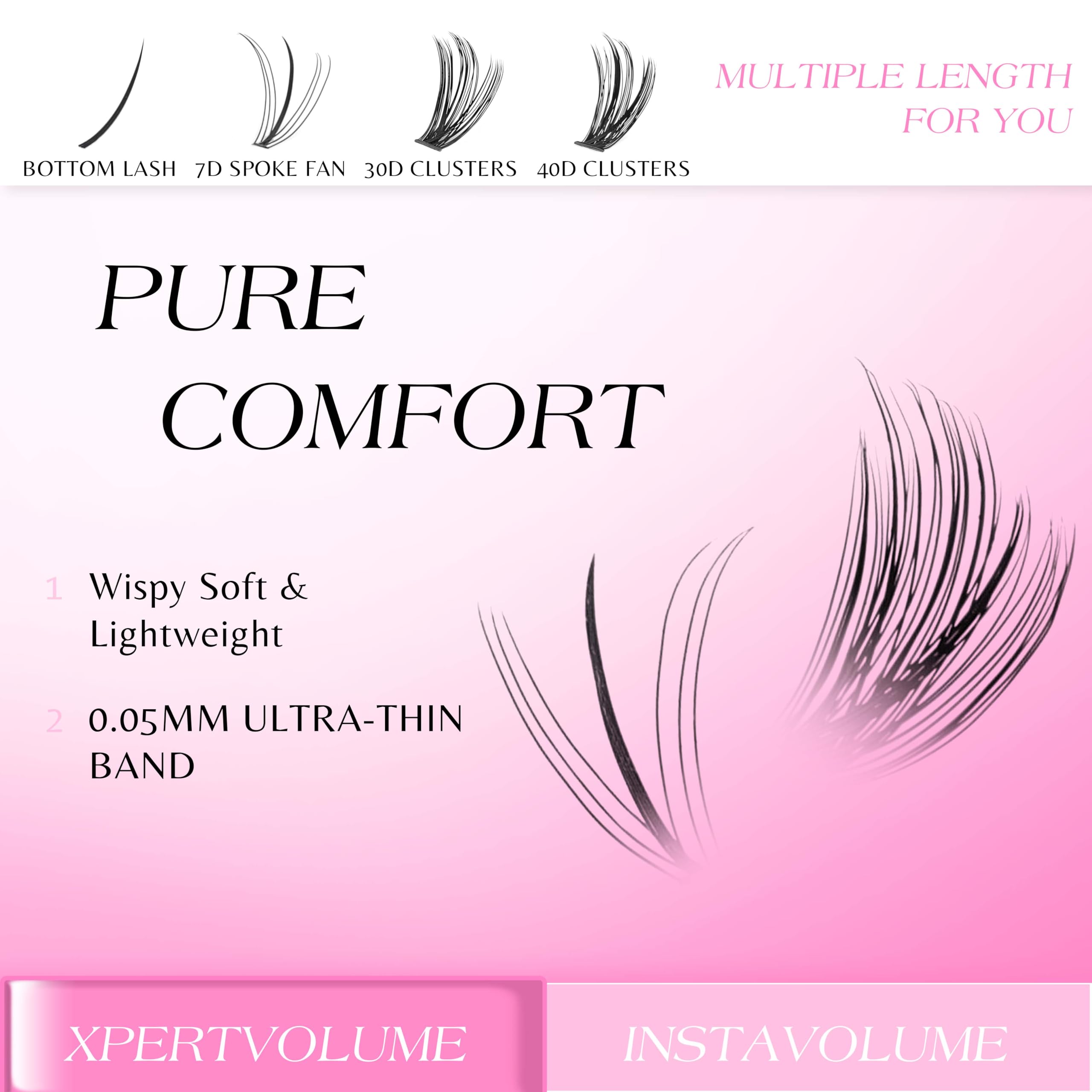VEYESBEAUTY ONE MORE+ 7D spike fan clusters for dramatic yet controlled fullness