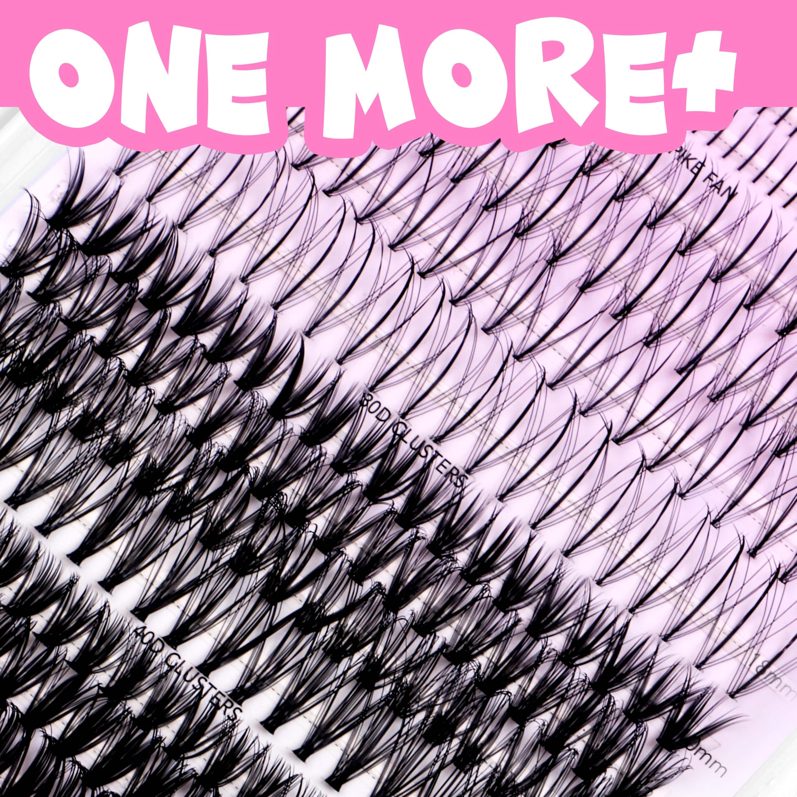 VEYESBEAUTY ONE MORE+ bottom lash mix tray for subtle lower lash definition