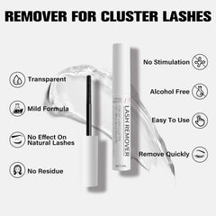 VEYESBEAUTY remover dissolves lash glue in about 30 seconds