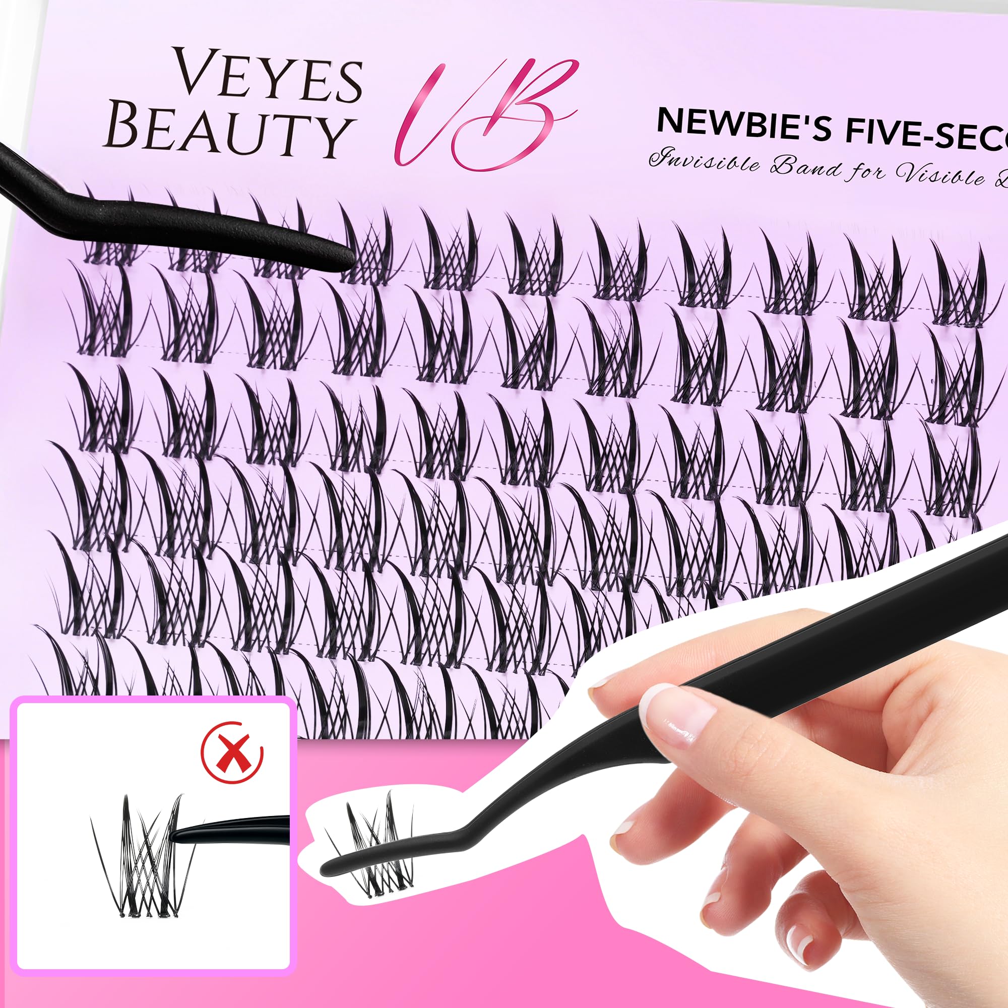 VEYESBEAUTY self-application toolkit supports at-home lash DIY.