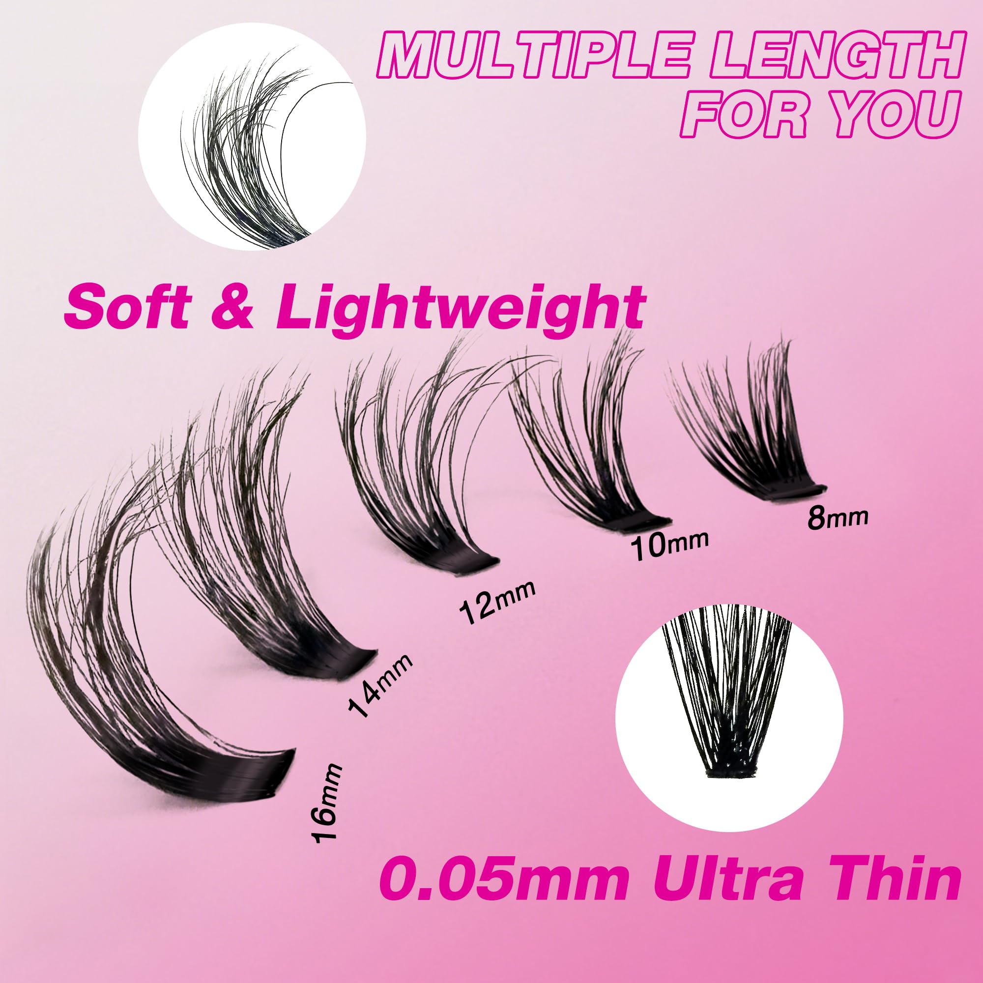VEYESBEAUTY soft-band lash tray provides comfortable wear.
