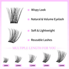 VEYESBEAUTY soft, lightweight PBT lashes feel comfortable.