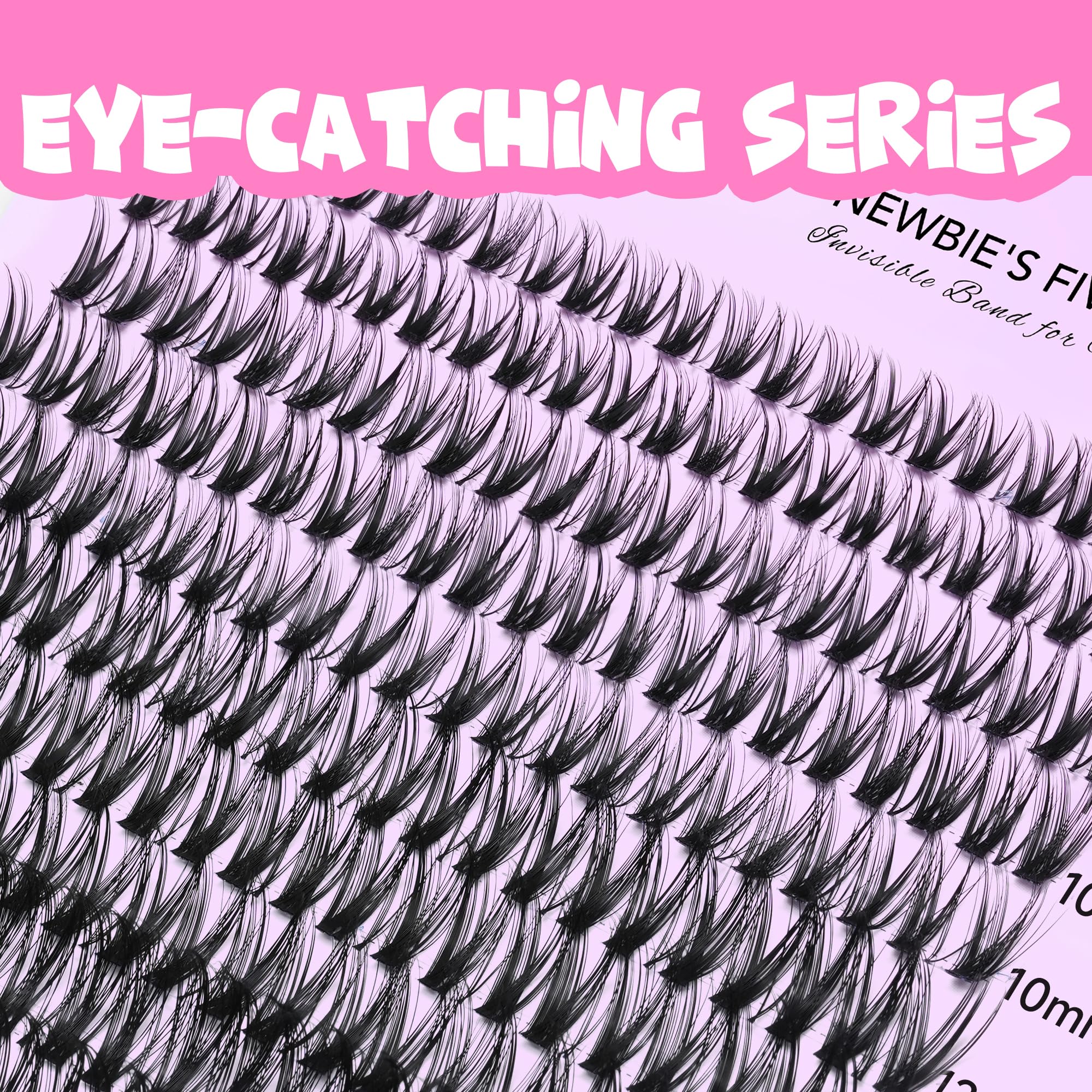 VEYESBEAUTY Soft, thin band clusters deliver natural fluff and secure wear.