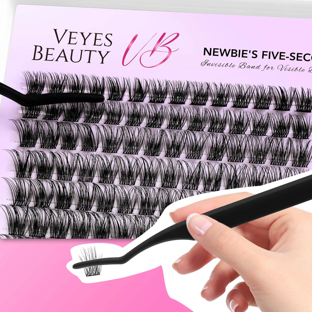 VEYESBEAUTY thin, soft-band clusters for comfortable wear and natural fullness.