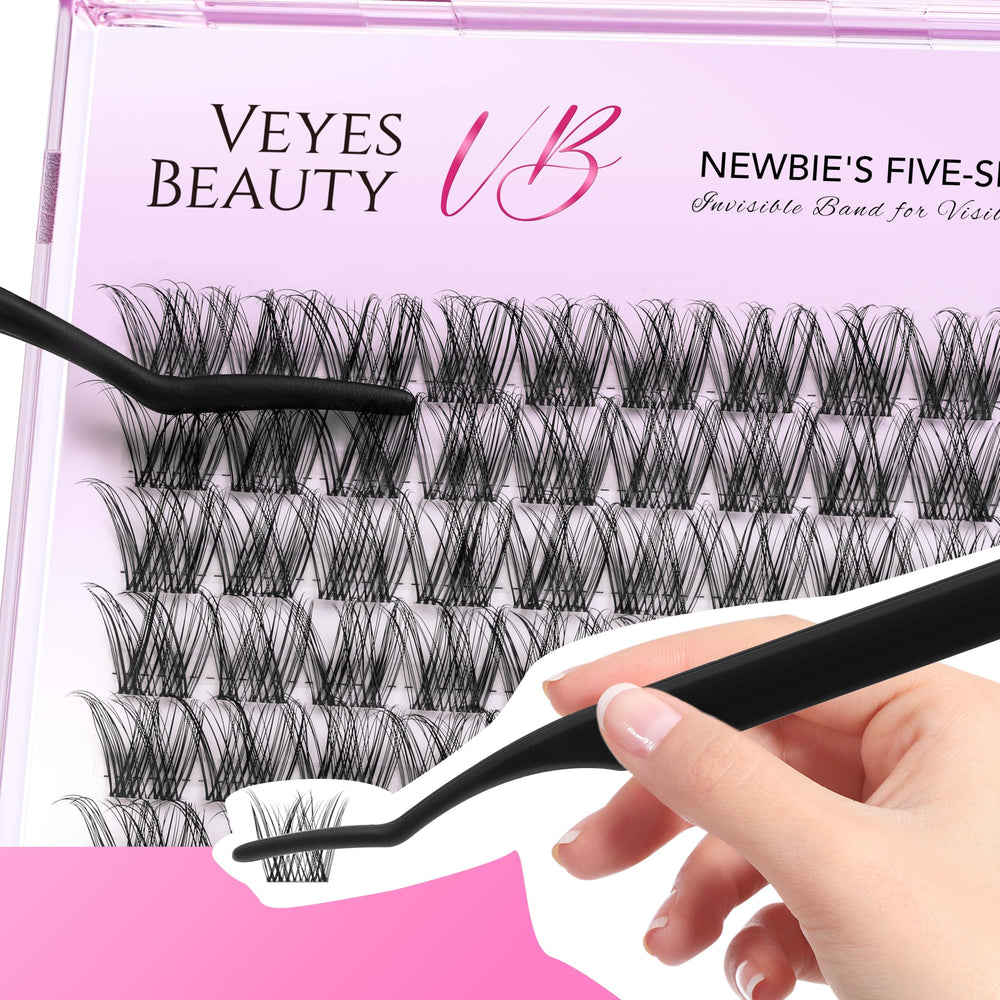 VEYESBEAUTY waterproof seal extends wear while keeping lashes secure.