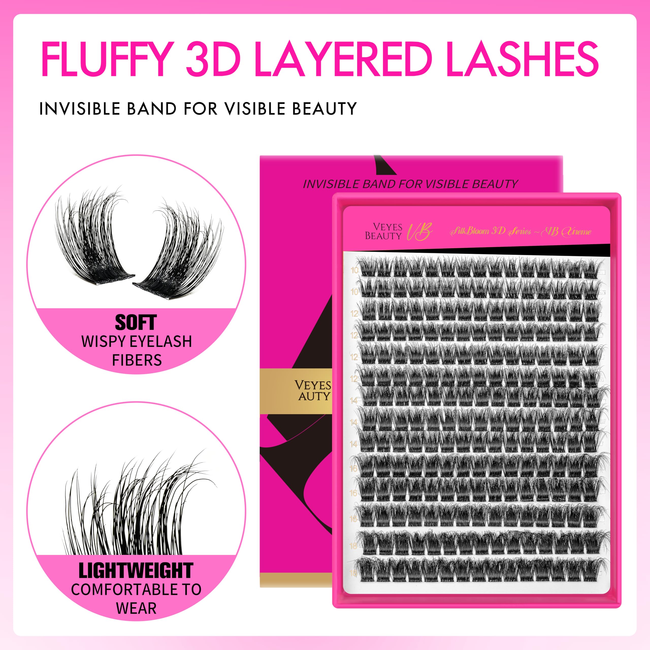 VEYESBEAUTY Xtreme volume lashes for dramatic yet lightweight wear