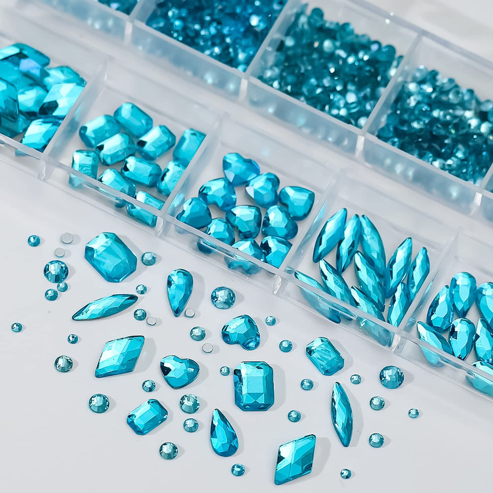 Luxurious glass rhinestones deliver durable sparkle and clarity.