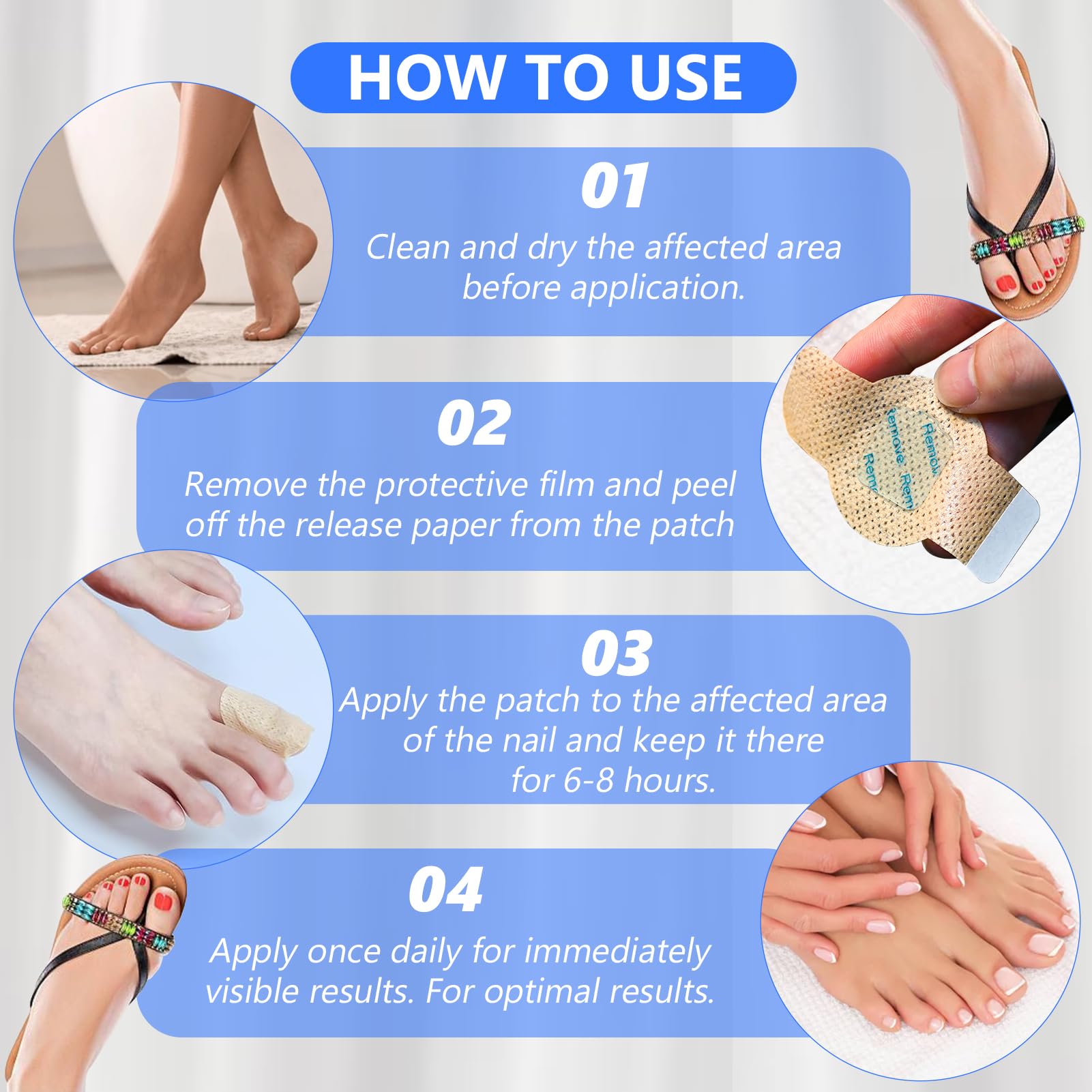 VFFWBB herbal hydrogel formula soothing nails during treatment.