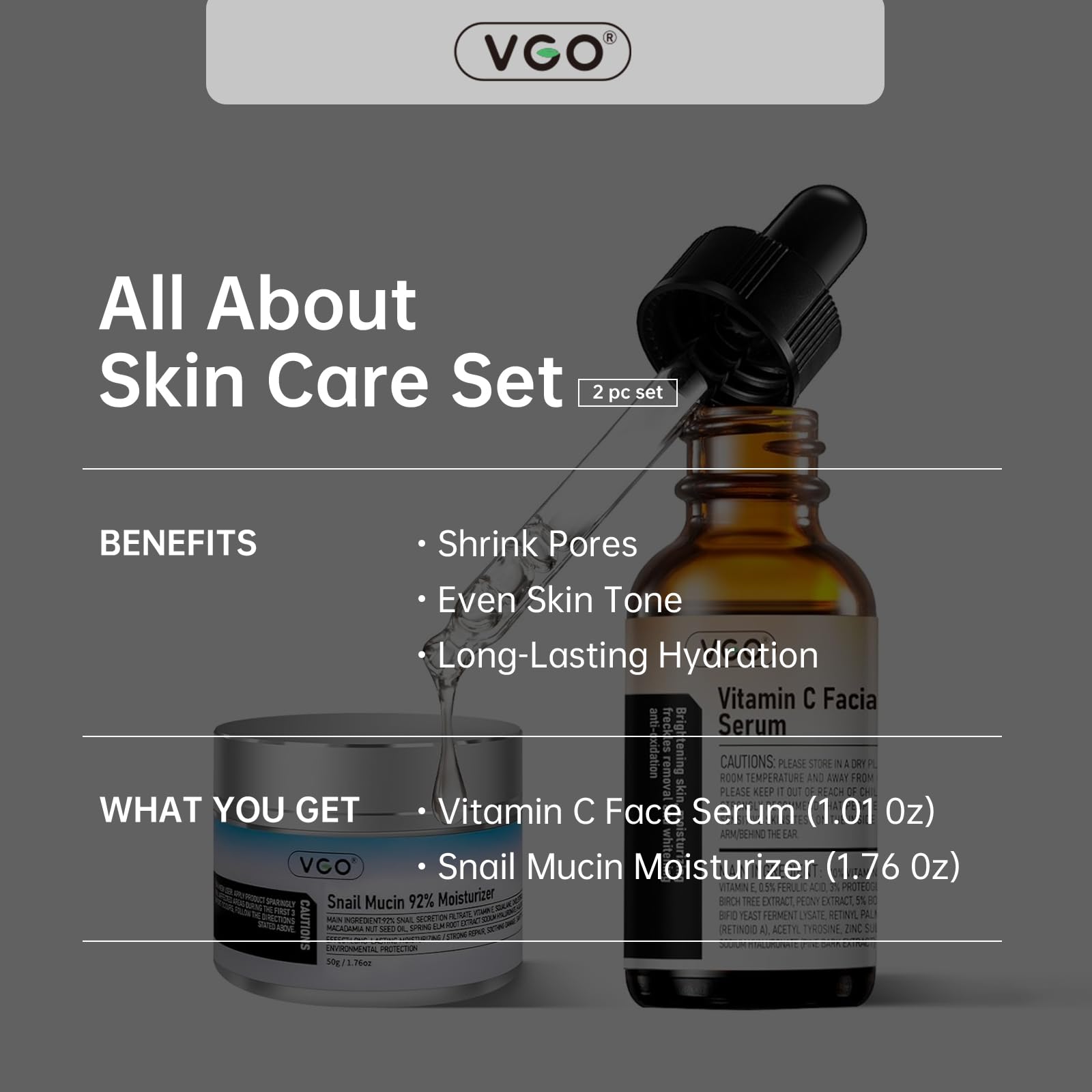 All-skin-types face care set suitable for diverse routines.