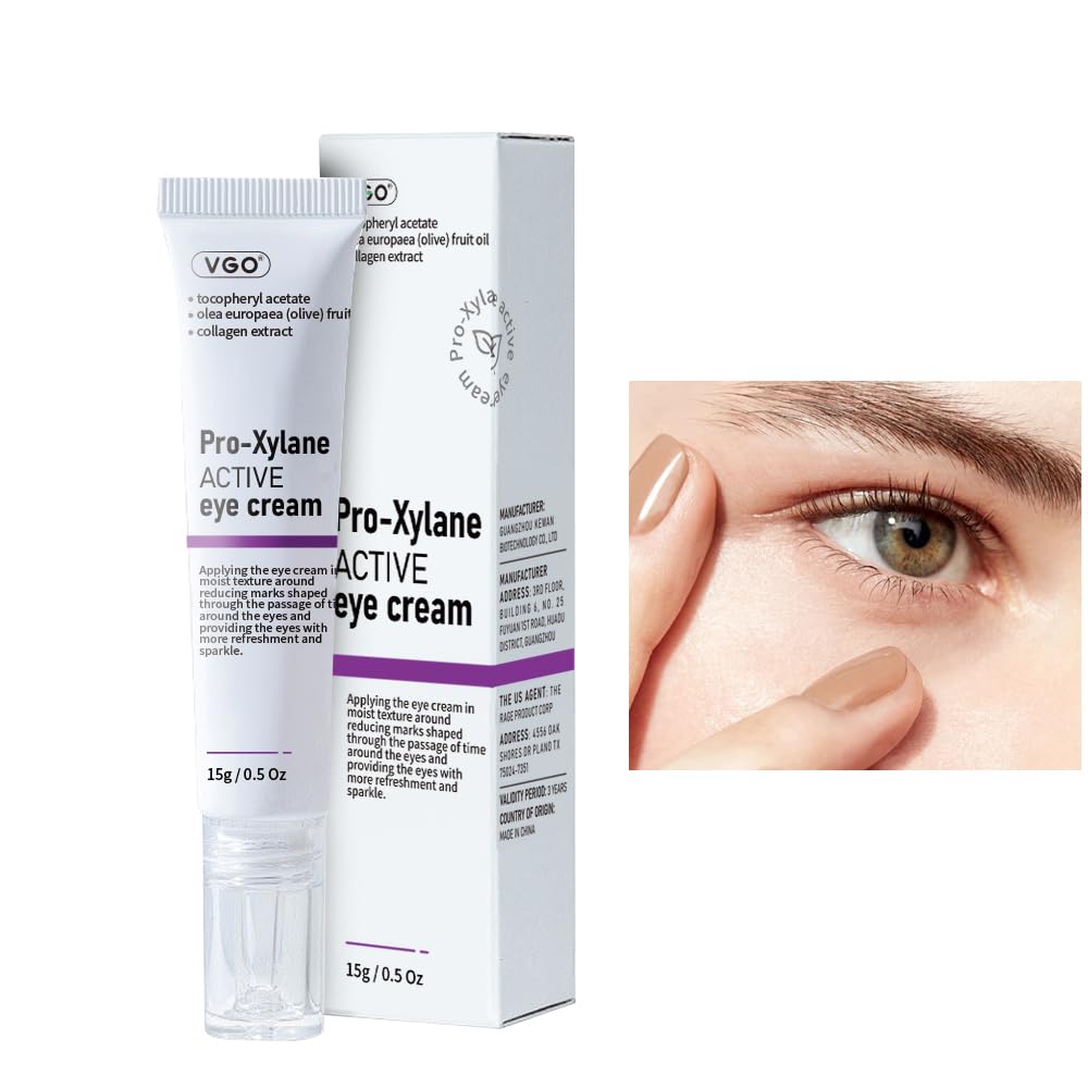 VGO Eye Cream bottle with 2% Pro-Xylane for smoother under-eye skin