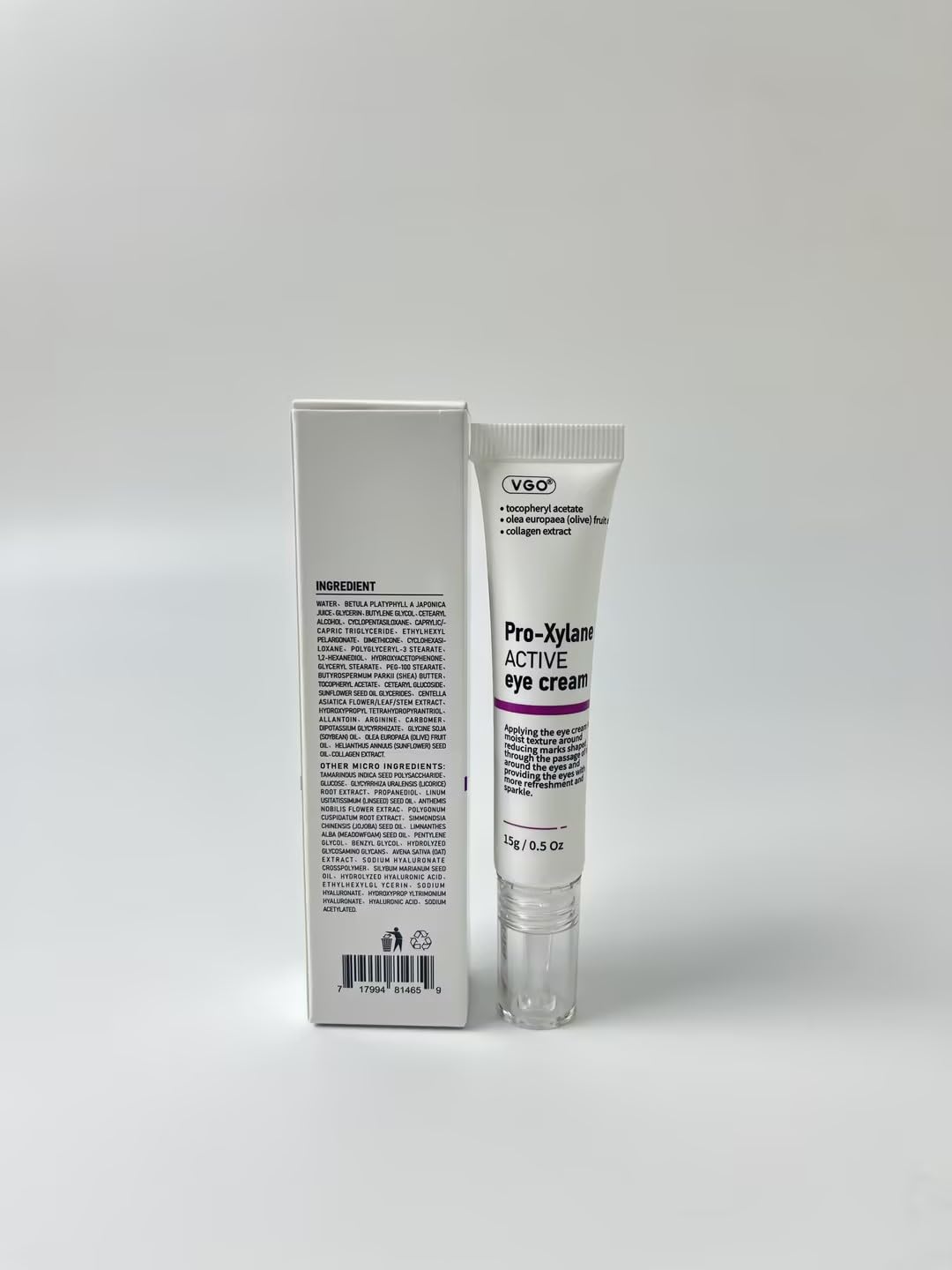 VGO eye cream hypoallergenic formula gentle for daily use