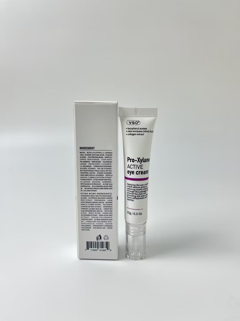 VGO eye cream hypoallergenic formula gentle for daily use