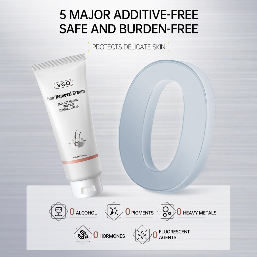 After use, VGO Painless Bikini Gel leaves no visible residue.