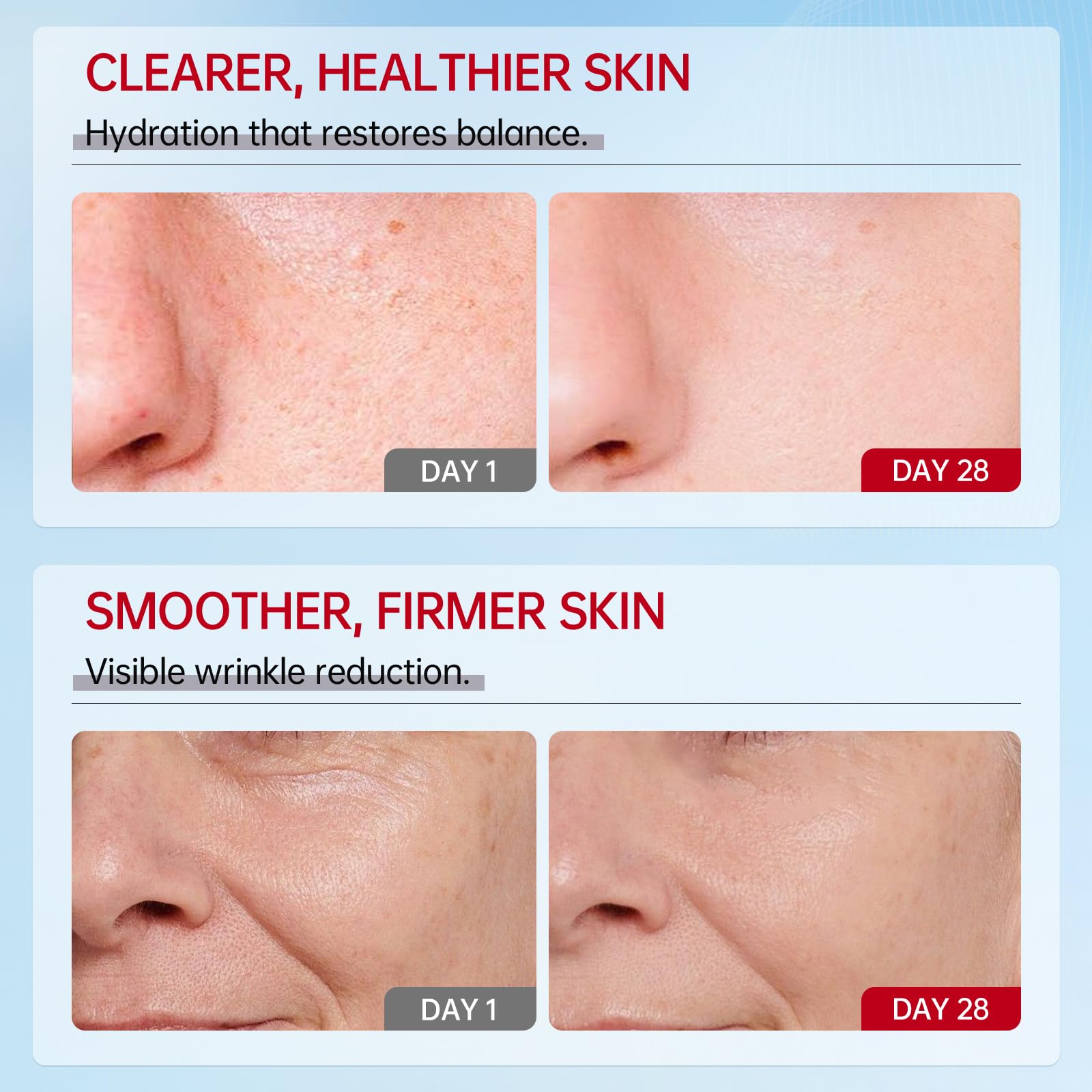 VGO snail mucin moisturizer being applied to skin, demonstrating quick absorption and non-greasy finish.