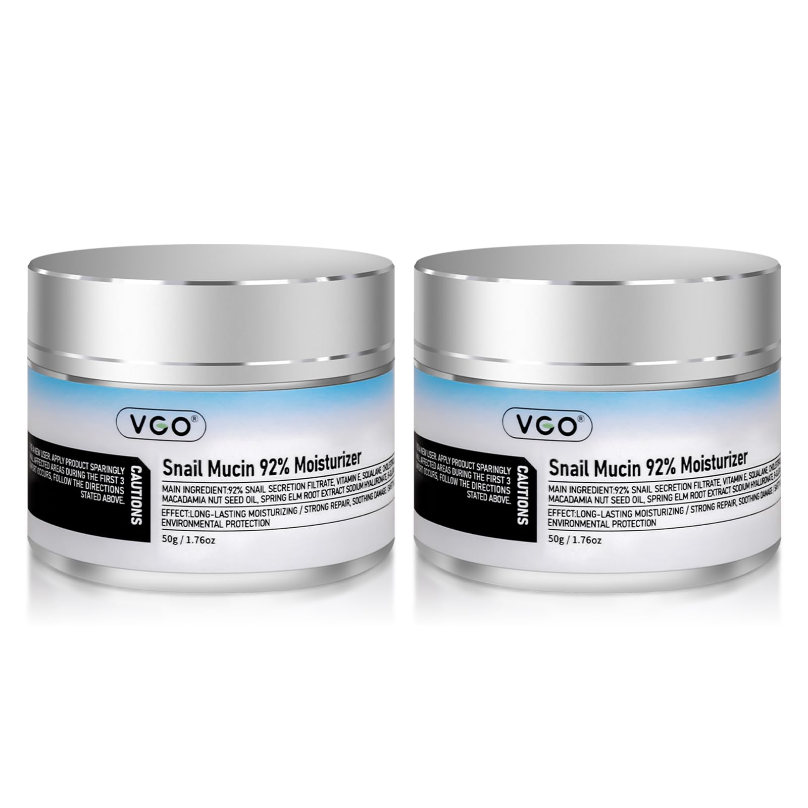 VGO snail mucin moisturizer bottle pump for easy daily hydration