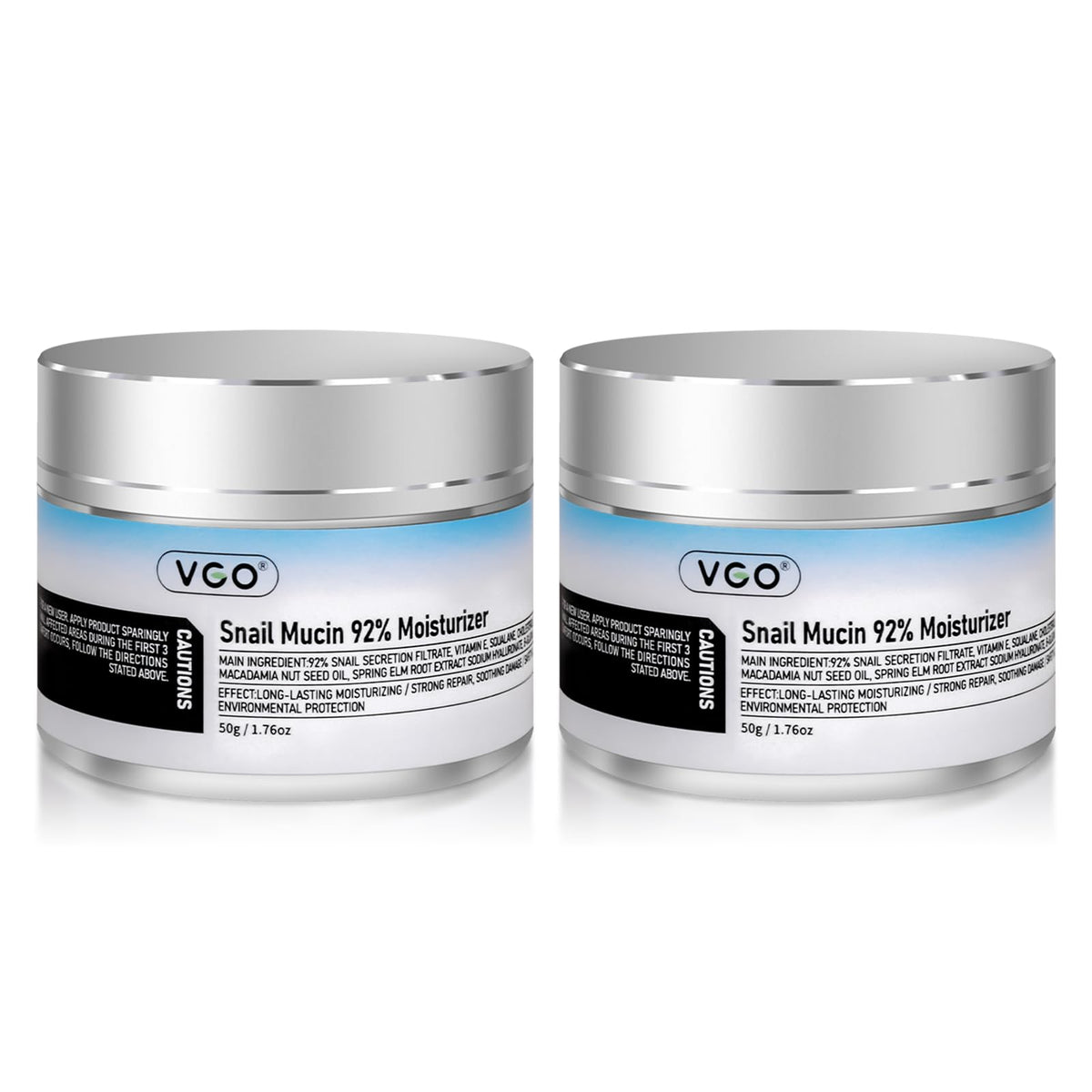 VGO snail mucin moisturizer bottle pump for easy daily hydration