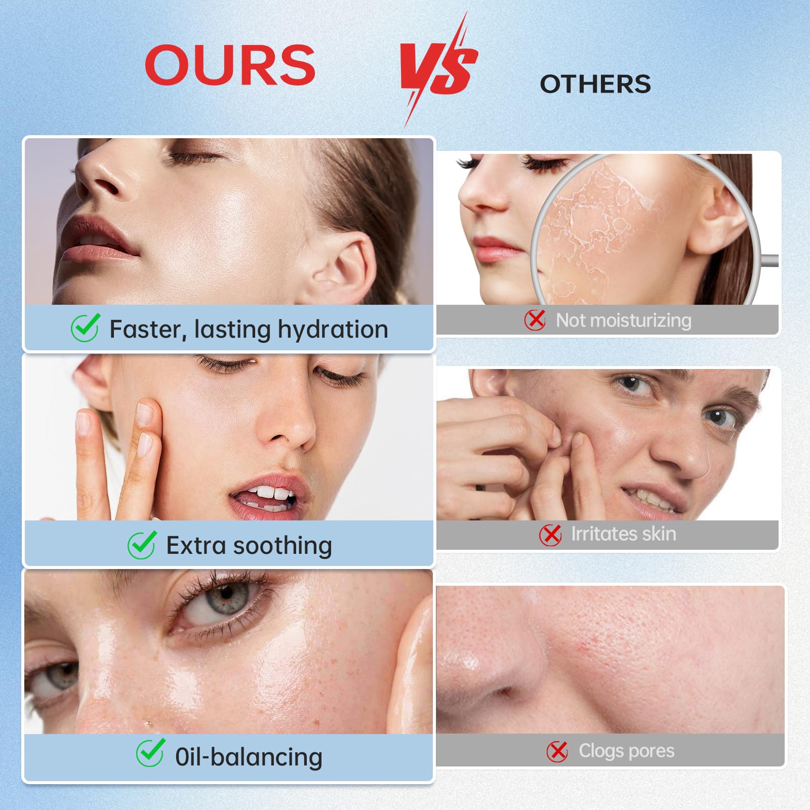 VGO snail mucin moisturizer 3-pack packaging highlighting value and versatile usage.