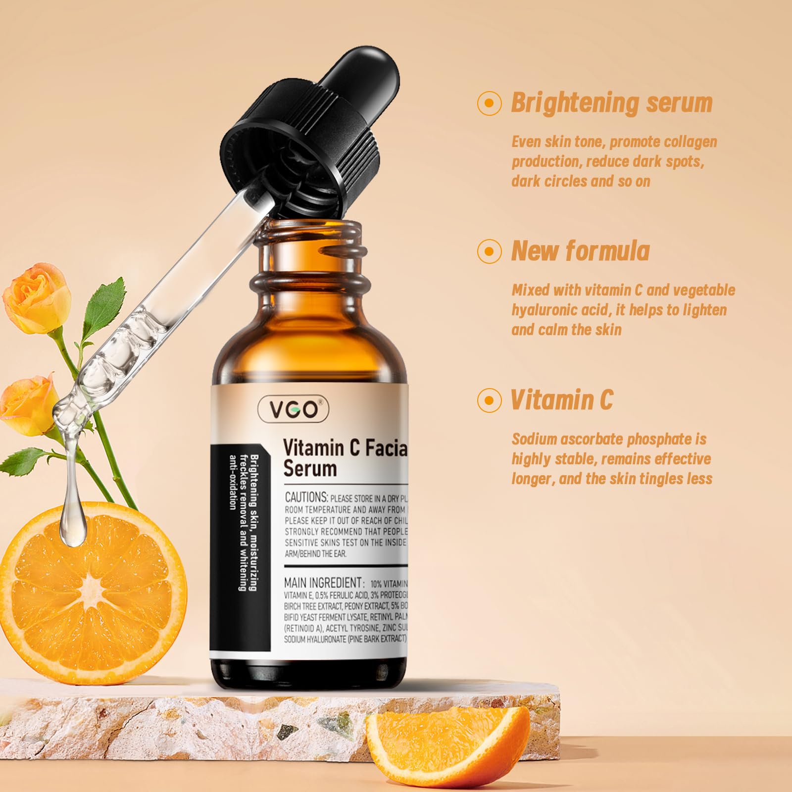 VGO Vitamin C Serum with stable Vitamin C form.