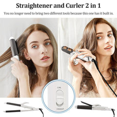 VGR travel curling iron with UK adapter for versatile global use.
