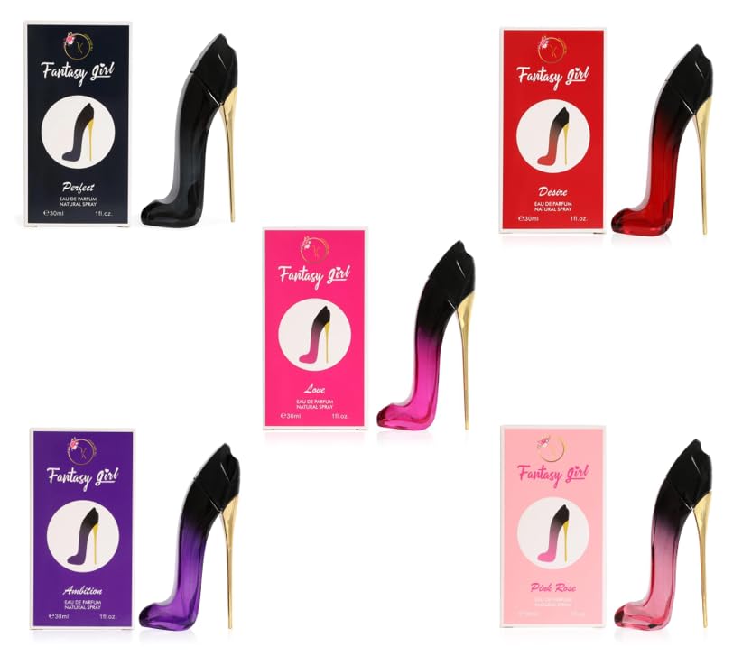 Viaan Krishna Fantasy Girl pink bottle—versatile fragrance for day and night.